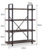 Wandkast boekenkast Stoer - industrieel design - 140 cm hoog