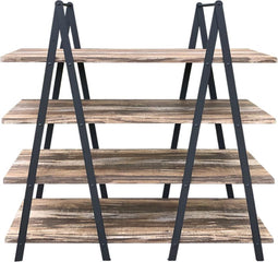 Wandkast boekenkast Stoer - industrieel design metaal - 140 x 146 cm