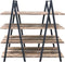 Wandkast boekenkast Stoer - industrieel design metaal - 140 x 146 cm