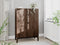 Wandkast Donkerbruin Eikenhout - 90x46x130cm - Arun - Giga Living