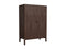 Wandkast Donkerbruin Eikenhout - 90x46x130cm - Arun - Giga Living