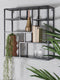 Wandkast Huub Zwart Mangohout - 73 x 73 x 21 cm