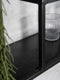 Wandkast Huub Zwart Mangohout - 73 x 73 x 21 cm