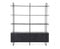 Wandkast James 4drs - zwart | Eleonora