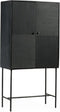 Wandkast Kingston 80 cm - Zwart | BY-OLAF