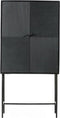 Wandkast Kingston 80 cm - Zwart | BY-OLAF