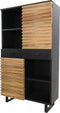 Wandkast Lille - acaciahout/ijzer
