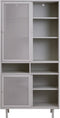 Wandkast Metaal Greige - Schuifdeuren - 2-Deuren - 90x40x180cm - Veep - Giga Living