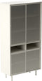 Wandkast Metaal Greige - Schuifdeuren - 2-Deuren - 90x40x180cm - Veep - Giga Living