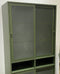 Wandkast Metaal Groen - Schuifdeuren - 2-Deuren - 90x40x180cm - Veep - Giga Living