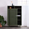Wandkast Metaal Groen - Schuifdeuren - 90x40x140cm - Veep - Giga Living