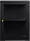 Wandkast Metaal Zwart - 2 Planken - Soft Closing - Kast Carmel - Giga Living