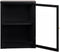 Wandkast Metaal Zwart - 2 Planken - Soft Closing - Kast Carmel - Giga Living