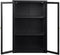 Wandkast Metaal Zwart - 3 Planken - Soft Closing - Kast Carmel - Giga Living