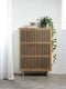 Wandkast Naturel Eikenhout - 2-Deuren - 95x45x140cm - Tiber - Giga Living