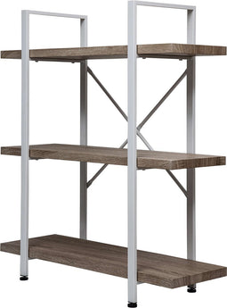 Wandkast Stoer - open boekenkast - industrieel design - 101 cm hoog wit