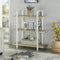 Wandkast Stoer - open boekenkast - industrieel design - 101 cm hoog wit