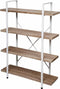 Wandkast Stoer - open boekenkast - industrieel design - 140 cm hoog wit