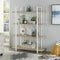 Wandkast Stoer - open boekenkast - industrieel design - 140 cm hoog wit