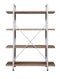 Wandkast Stoer - open boekenkast - industrieel design - 140 cm hoog wit