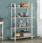 Wandkast Stoer - open boekenkast - industrieel design - 140 cm hoog wit