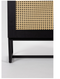 Wandkast - Vakkenkast - Zwarte Guiji kast - 148x80x30cm