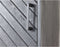 Wandkast Verona - 160x40x200 - Zwart - Mangohout/ijzer