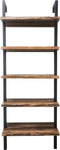 Wandkast wandrek ladder Stoer metaal hout industrieel design open boekenkast 184 cm hoog