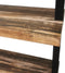 Wandkast wandrek ladder Stoer metaal hout industrieel design open boekenkast 152 cm hoog zwart