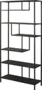 Wandkast Ylaya - Antiek-Zwart - 25,5x100x213cm