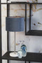 Wandkast Ylaya - Antiek-Zwart - 25,5x100x213cm