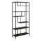 Wandkast Ylaya - Antiek-Zwart - 25,5x100x213cm