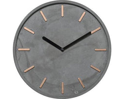 Wandklok Beton ø 28 cm - woondecoratie analoge Muurklok