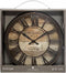 Wandklok bruin - diameter 21 cm - Woonkamer Klok Industrieel - Landelijke wandklok - Keukenklok - Vintage Klok -