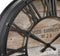 Wandklok bruin - diameter 21 cm - Woonkamer Klok Industrieel - Landelijke wandklok - Keukenklok - Vintage Klok -