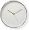 Wandklok | Diameter: 300 mm | Kunststof | Rosé Goud / Wit