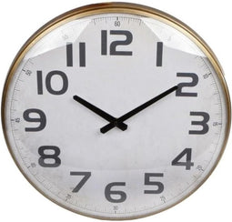 Wandklok Dresden 43x6.5x43 cm Messing/Metaal