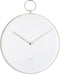 Wandklok Hook - Metaal Wit - Ø34cm