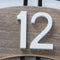 Wandklok Hudson lichtbruin metaal hout 60 cm