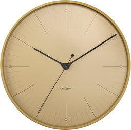 Wandklok Index - Metaal Mosterdgeel- Ø40cm