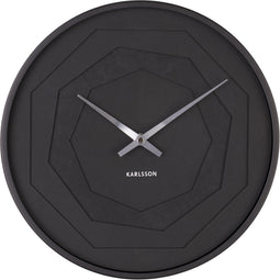 Wandklok Layered Origami - Zwart - Ø30cm