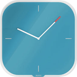 Wandklok Leitz Cosy blauw glas | 4 stuks