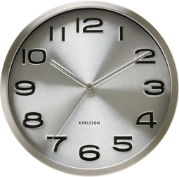 Wandklok Maxie Staal - Ø29cm