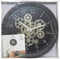 WANDKLOK METAAL MET DRAAIENDE TANDWIELEN - ZWART - DIAMETER 37 CM