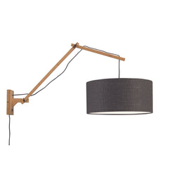 Wandlamp Andes - Bamboe/Donkergrijs - 95x47x55cm