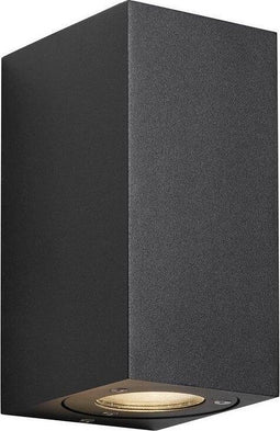 Wandlamp Buiten Tweezijdig Zwart - GU10 Fitting - Canto Maxi Kubi 2