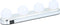 Wandlamp - Hollywood Spiegellamp - 4x LED Helderwit - Draadloos
