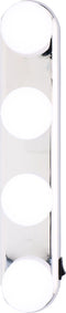 Wandlamp - Hollywood Spiegellamp - 4x LED Helderwit - Draadloos