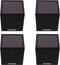 Wandlamp Voor Buiten - Hyundai Lighting - Kubus met Zonne-energie - 4 Stuks - LED Licht