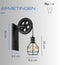 Wandlamp Zwart - Katrol Lamp Vintage - Industriële Wandlampen - Lampen Industrieel - Loft
